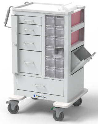 Tall Phlebotomy Cart