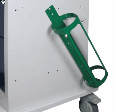 OTB-2 Green metal oxygen tank holder