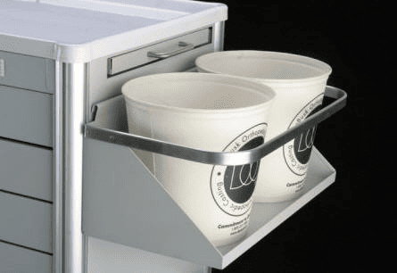 CST-1 Side mounting bucket holder and towel bar (hold 2ea 165oz cast buckets)