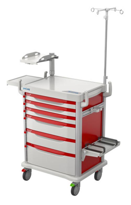 Metal Storage Bin, Med Carts and Workstations