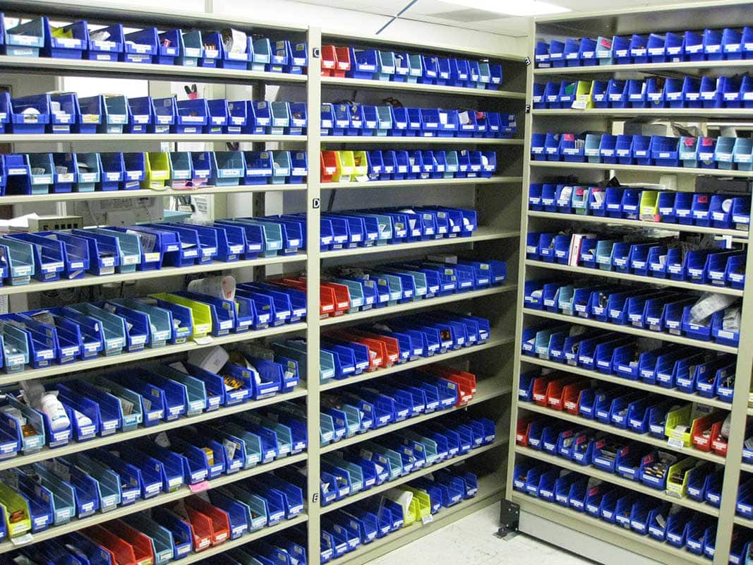 High-density shelving systems