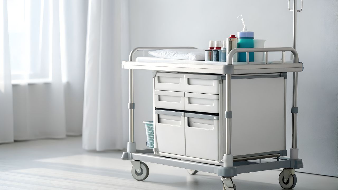 Ergonomic medical carts